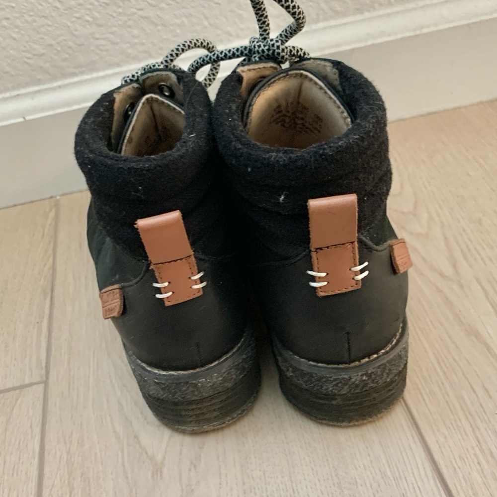 Dr. Scholl’s Tristan Hiking Boots Low Heel Black with Contrast Laces Ankle Boots - Picture 4 of 11